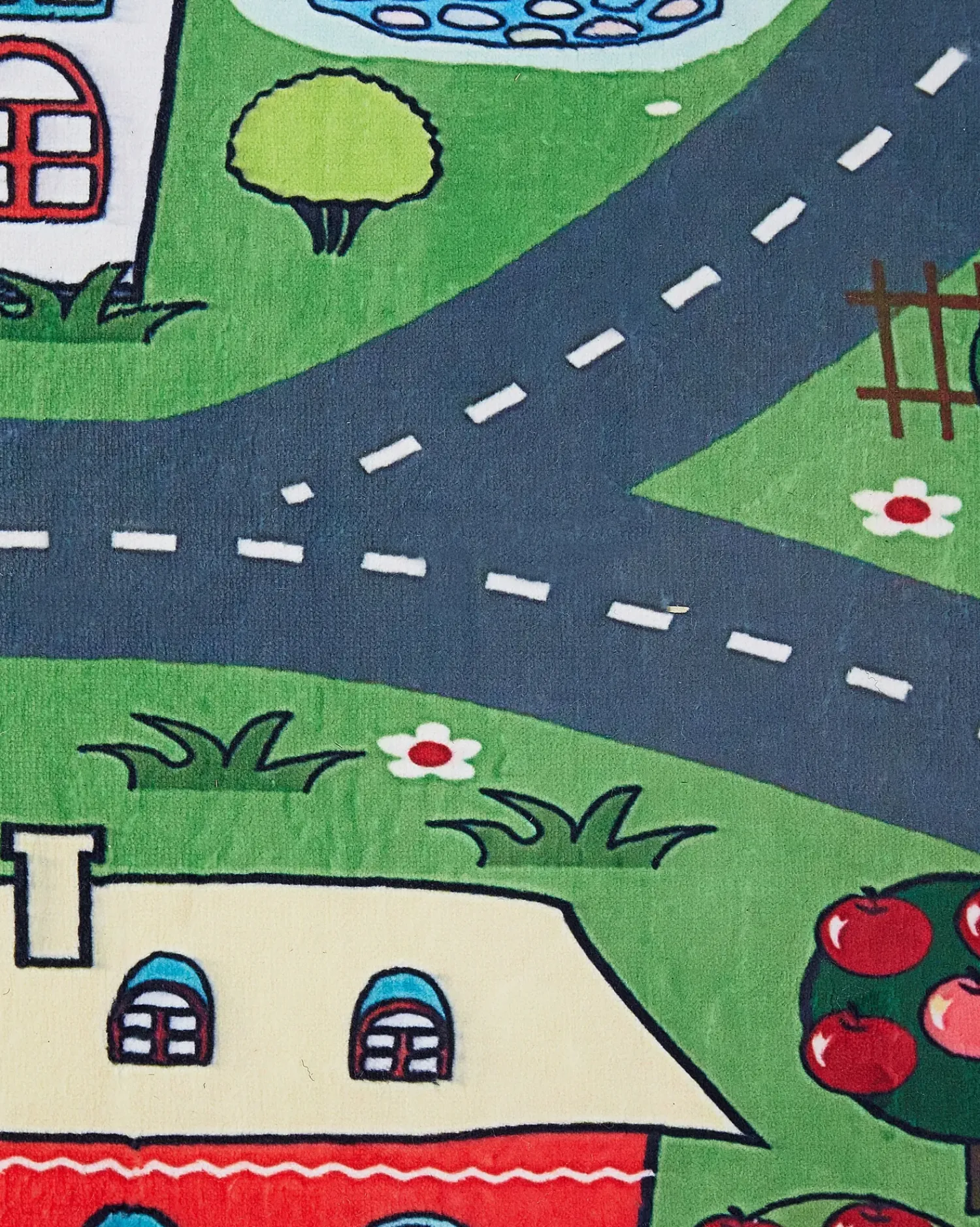 Sale Beliani Tappeto per bambini TUTAK Verde 80 x 150 cm Verde Multicolore