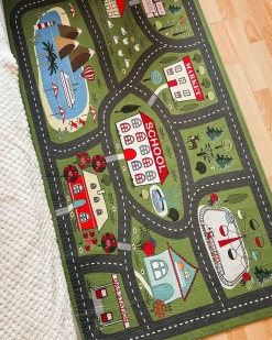 Sale Beliani Tappeto per bambini TUTAK Verde 80 x 150 cm Verde Multicolore
