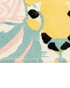 Hot Beliani Tappeto per bambini TUTUT Multicolore 80 x 150 cm Cotone Blu Giallo Nero Multicolore Rosa