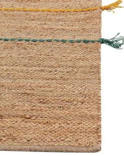 Best Beliani Tappeto per bambini UZUNTA Beige 70 x 200 cm Iuta Beige Multicolore
