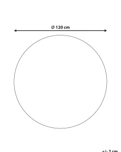 Discount Beliani Tappeto per bambini VURGUN Viola chiaro ø 120 cm Cotone Bianco Viola