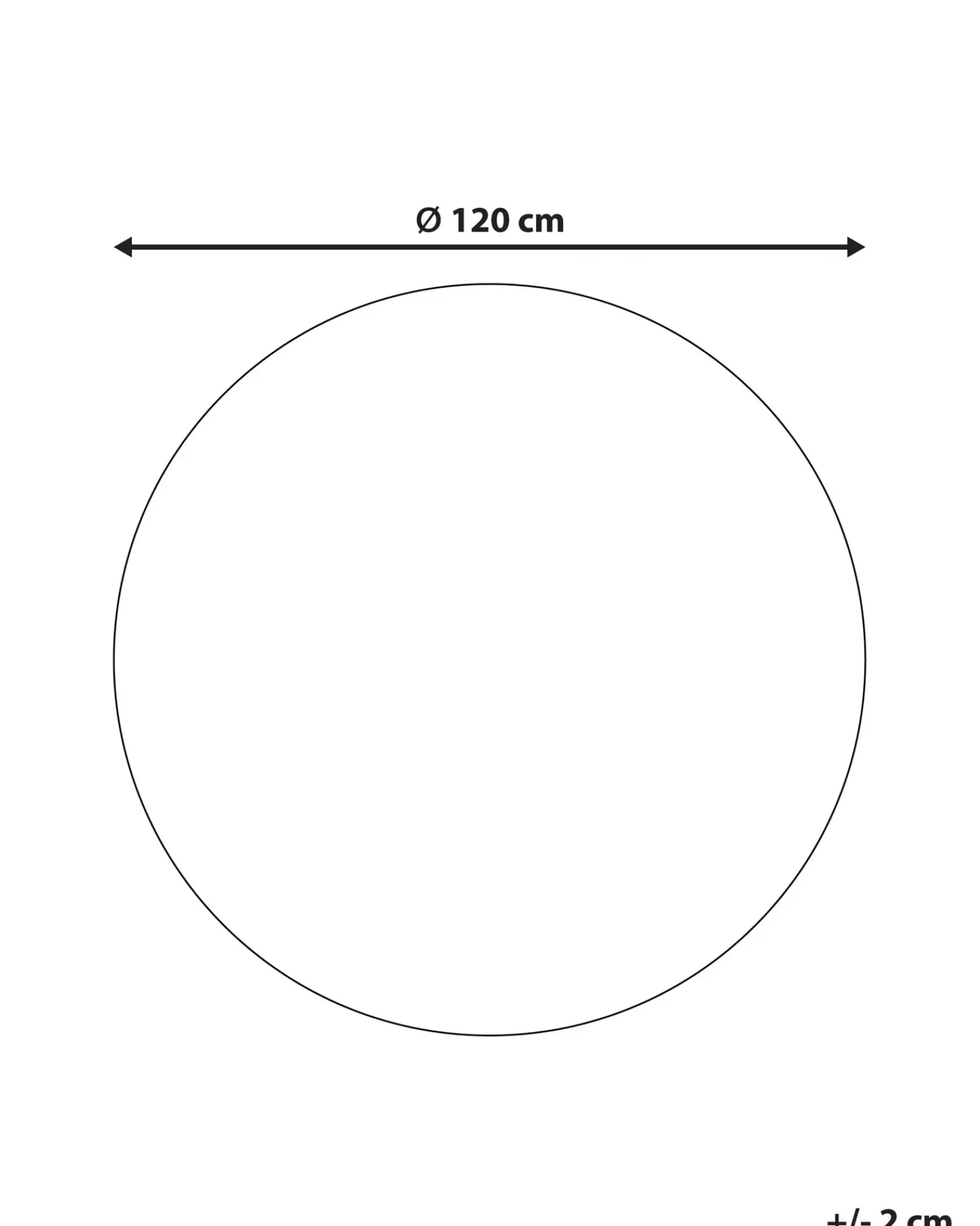 Discount Beliani Tappeto per bambini VURGUN Viola chiaro ø 120 cm Cotone Bianco Viola