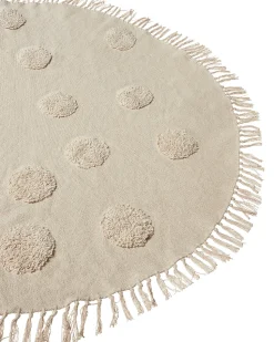 Online Beliani Tappeto per bambini WAHAR ø 140 cm Cotone Beige