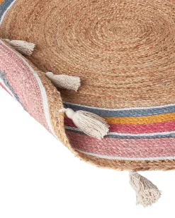 Hot Beliani Tappeto per bambini ZANAVI ø 120 cm Iuta Multicolore