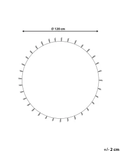 Hot Beliani Tappeto per bambini ZANAVI ø 120 cm Iuta Multicolore