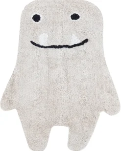 Outlet Beliani Tappeto per bambini ZODI Beige chiaro 70 x 100 cm Cotone Beige Bianco Nero