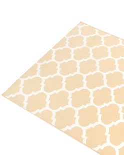 Beliani Tappeto per esterni AKSU Beige Reversibile Bianco Beige