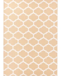 Beliani Tappeto per esterni AKSU Beige Reversibile Bianco Beige