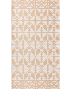 Beliani Tappeto per esterni BALASORE Beige 80 x 150 cm Bianco Beige