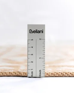 Beliani Tappeto per esterni BALASORE Beige 80 x 150 cm Bianco Beige