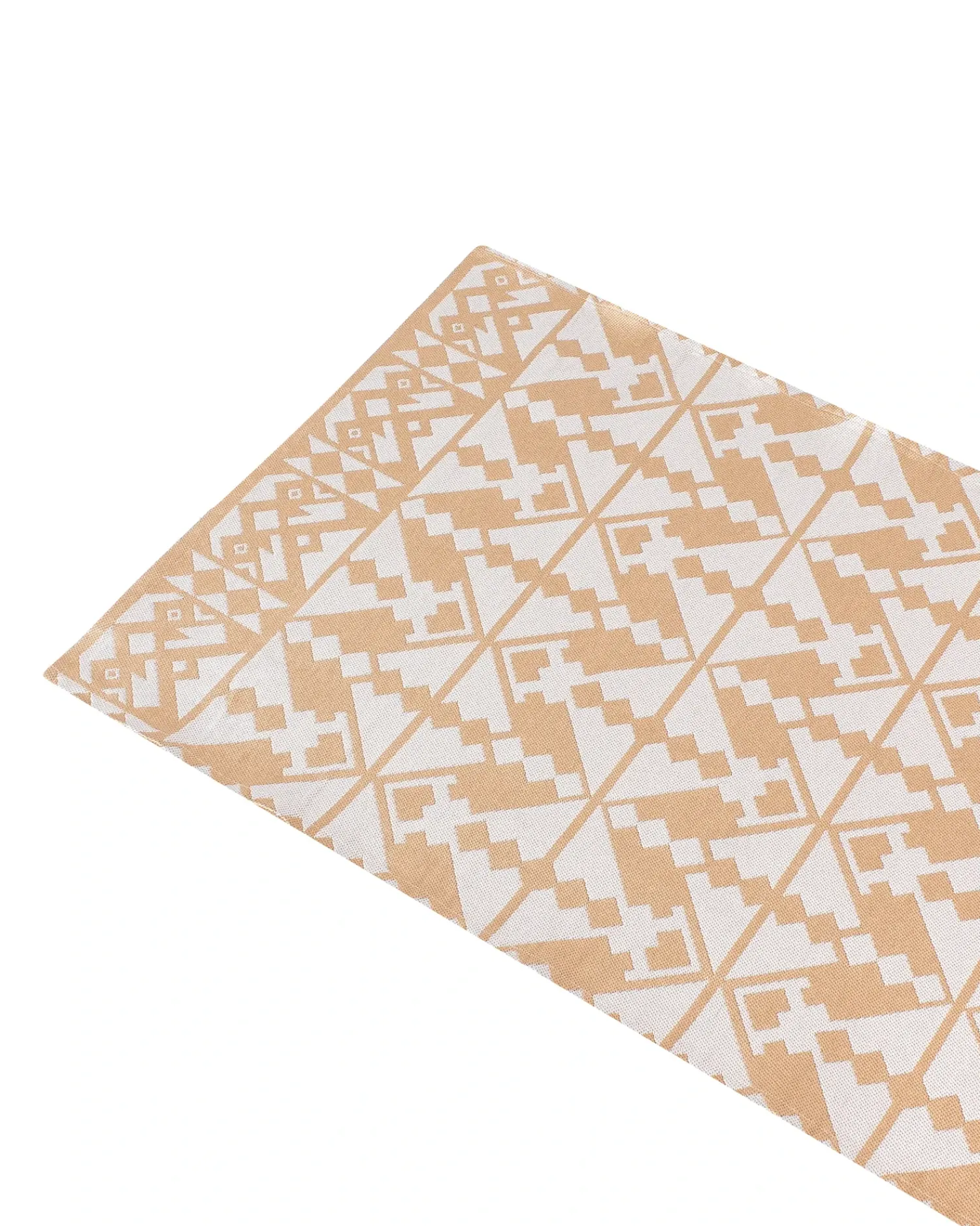 Beliani Tappeto per esterni BALASORE Beige 80 x 150 cm Bianco Beige