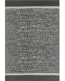 New Beliani Tappeto per esterni BALLARI Nero 120 x 180 cm Bianco Nero