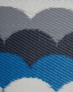 Beliani Tappeto per esterni BELLARY Blu 90 x 180 cm Bianco Blu Grigio Nero Multicolore