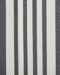 Outlet Beliani Tappeto per esterni DELHI Nero 120 x 180 cm Grigio Nero