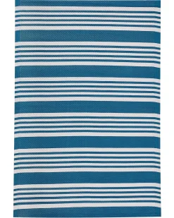 Discount Beliani Tappeto per esterni ELURU Blu 120 x 180 cm Bianco Blu Grigio Nero