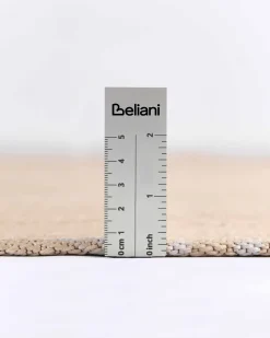 New Beliani Tappeto per esterni GWALIOR Beige Bianco Beige