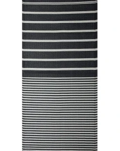 Discount Beliani Tappeto per esterni HALDIA Nero 90 x 180 cm Bianco Nero