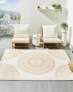 Best Beliani Tappeto per esterni HUBLI Beige