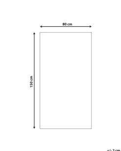 Online Beliani Tappeto per esterni KARWAR Beige 80 x 150 cm Beige Bianco