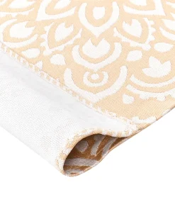 Online Beliani Tappeto per esterni KARWAR Beige 80 x 150 cm Beige Bianco