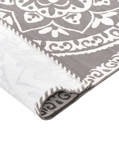 Hot Beliani Tappeto per esterni KOHIMA Grigio Bianco Grigio
