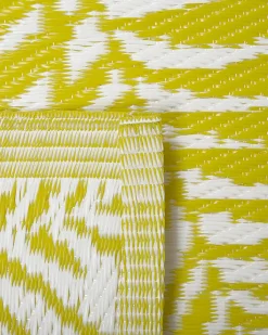New Beliani Tappeto per esterni KOTA Giallo 120 x 180 cm Reversibile Bianco Giallo