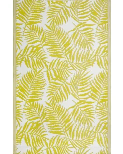 New Beliani Tappeto per esterni KOTA Giallo 120 x 180 cm Reversibile Bianco Giallo