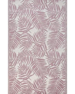 Outlet Beliani Tappeto per esterni KOTA Rosa 120 x 180 cm Reversibile Bianco Rosa