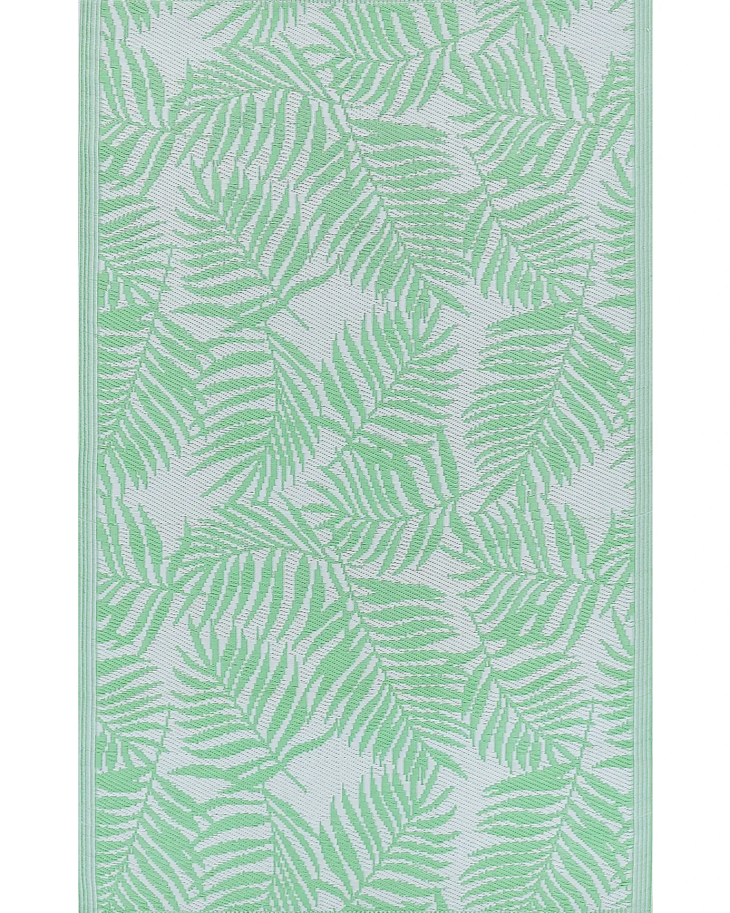 Discount Beliani Tappeto per esterni KOTA Verde chiaro 120 x 180 cm Reversibile Bianco Verde