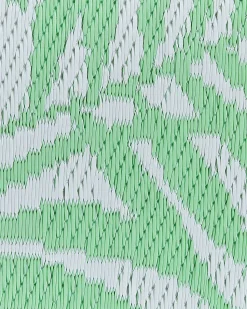 Discount Beliani Tappeto per esterni KOTA Verde chiaro 120 x 180 cm Reversibile Bianco Verde