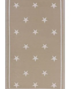 Best Beliani Tappeto per esterni LATUR Beige sabbia 120 x 180 cm Bianco Beige