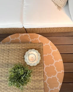 Online Beliani Tappeto per esterni MOSORE Beige Beige Bianco