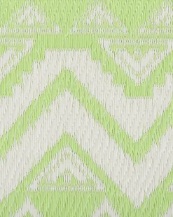 Beliani Tappeto per esterni NAGPUR Verde chiaro 120 x 180 cm Bianco Verde