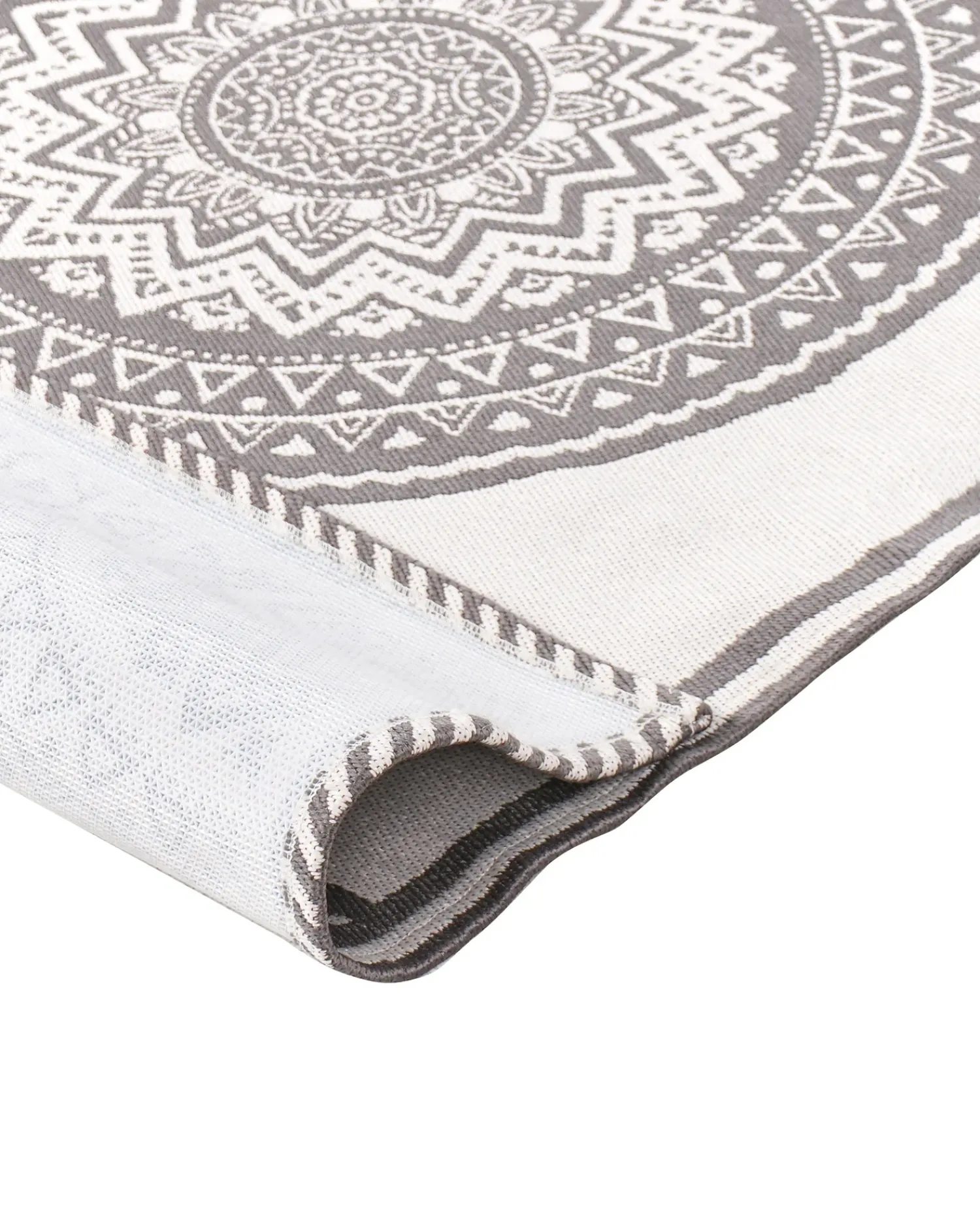 Sale Beliani Tappeto per esterni NELLORE Grigio Beige Grigio