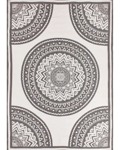 Hot Beliani Tappeto per esterni NELLORE Grigio Beige Grigio