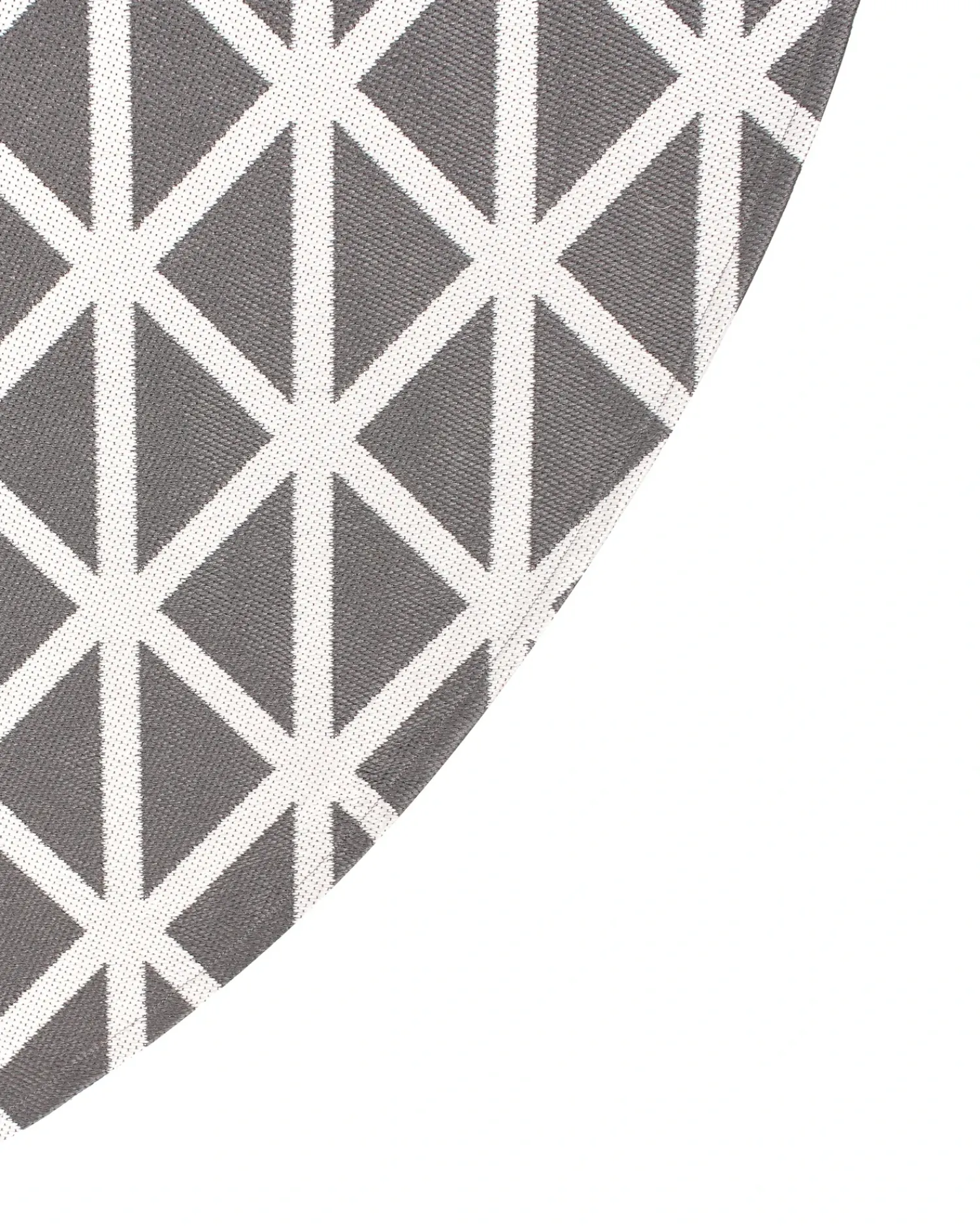 Clearance Beliani Tappeto per esterni PANAJI Grigio Bianco Grigio