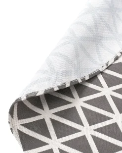 Clearance Beliani Tappeto per esterni PANAJI Grigio Bianco Grigio