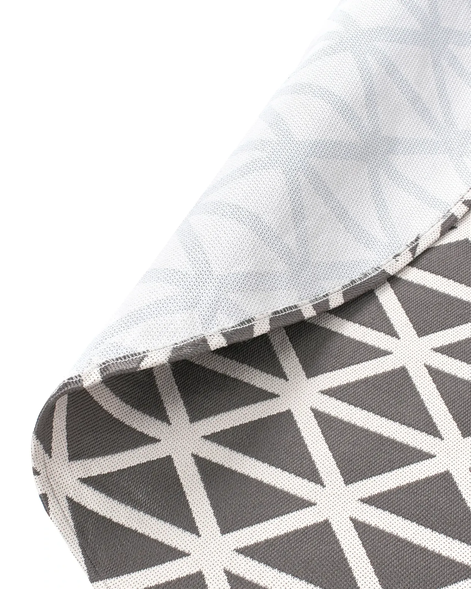 Clearance Beliani Tappeto per esterni PANAJI Grigio Bianco Grigio