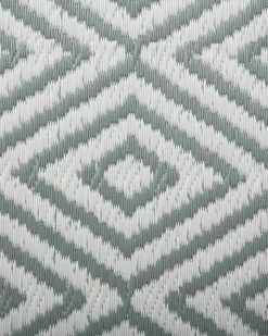 Best Beliani Tappeto per esterni SIKAR Verde chiaro 90 x 150 cm Bianco Verde