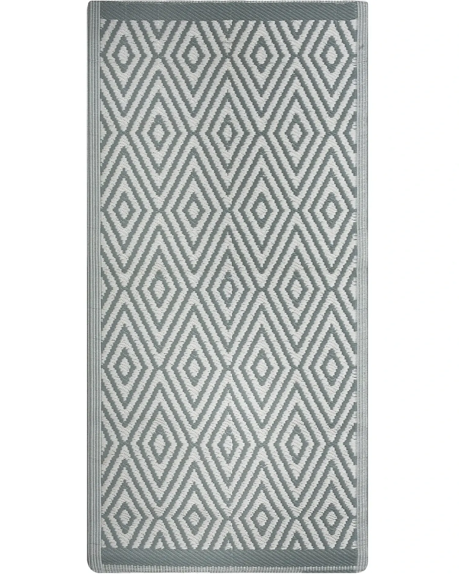 Best Beliani Tappeto per esterni SIKAR Verde chiaro 90 x 150 cm Bianco Verde