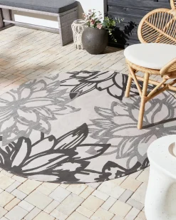 Outlet Beliani Tappeto per esterni SOLAPUR Grigio Beige Grigio