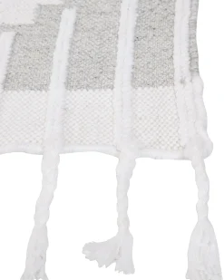 Discount Beliani Tappeto per esterni TABIAT Grigio Bianco Grigio