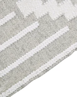 Discount Beliani Tappeto per esterni TABIAT Grigio Bianco Grigio