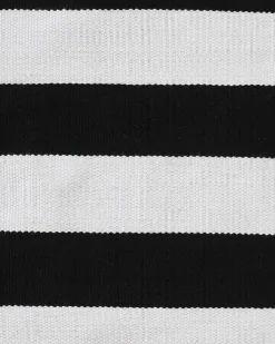 Discount Beliani Tappeto per esterni TAVAS Nero/Bianco Bianco Nero