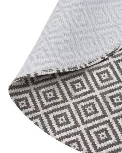Outlet Beliani Tappeto per esterni THRISSUR Grigio Bianco Grigio
