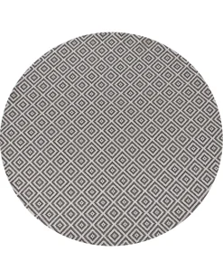 Outlet Beliani Tappeto per esterni THRISSUR Grigio Bianco Grigio
