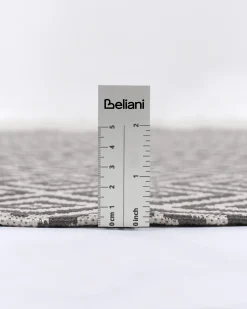 Outlet Beliani Tappeto per esterni THRISSUR Grigio Bianco Grigio