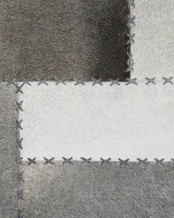 Discount Beliani Tappeto PERVARI Tortora Pelle naturale Marrone Grigio