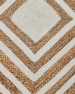 New Beliani Tappeto PIRLI Iuta Beige