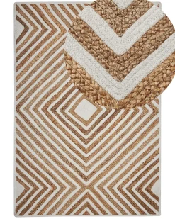 New Beliani Tappeto PIRLI Iuta Beige